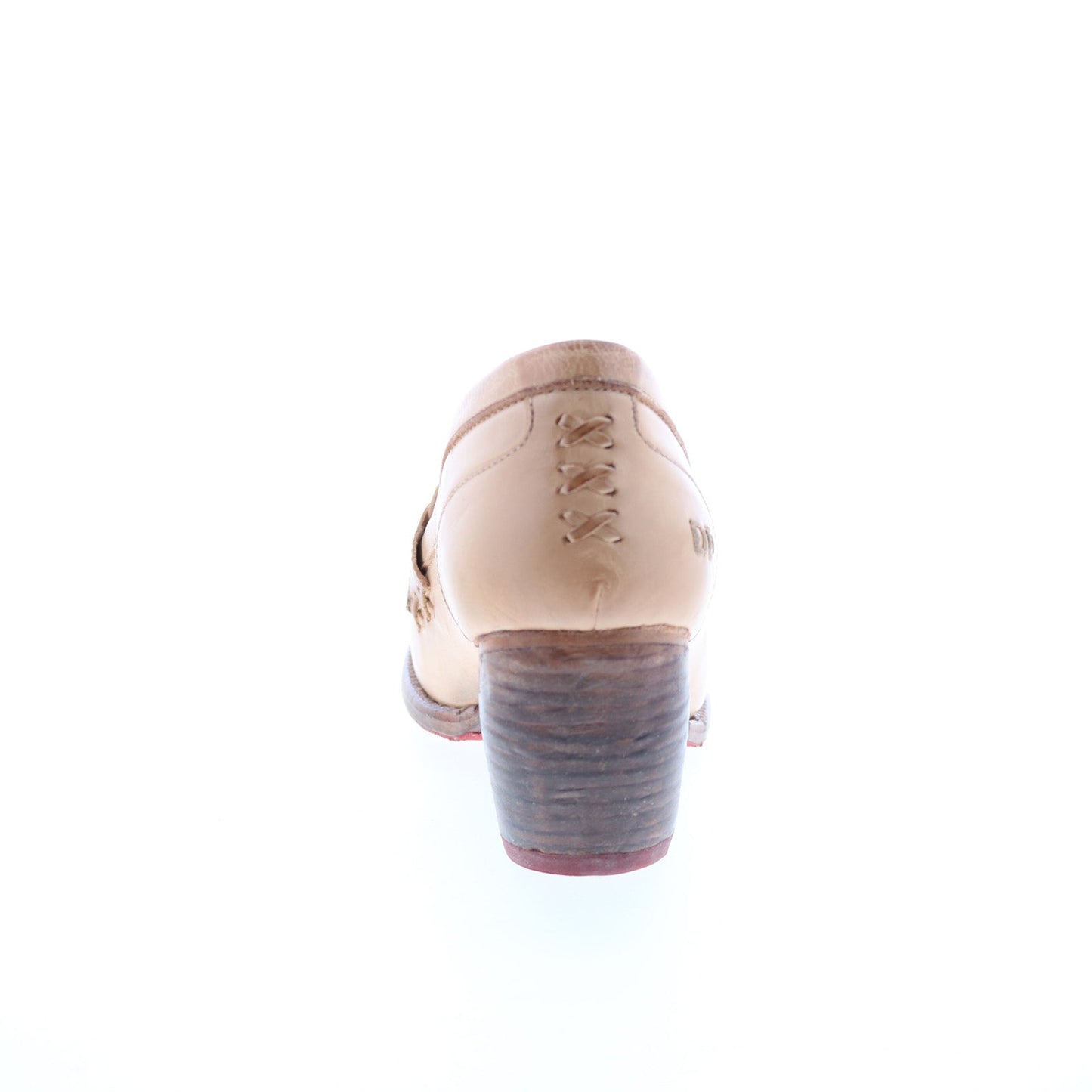 Bed Stu Liberty F346026 Womens Beige Leather Slip On Pumps Heels Shoes
