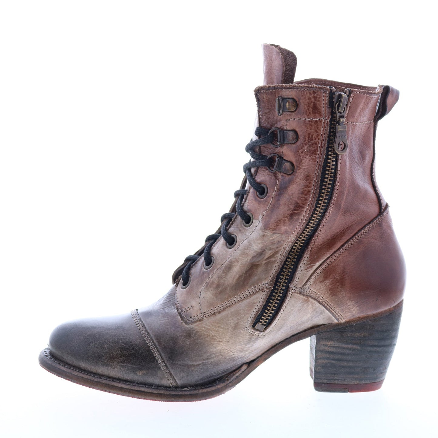 Bed Stu Judgement F385001 Womens Brown Leather Lace Up Casual Dress Boots