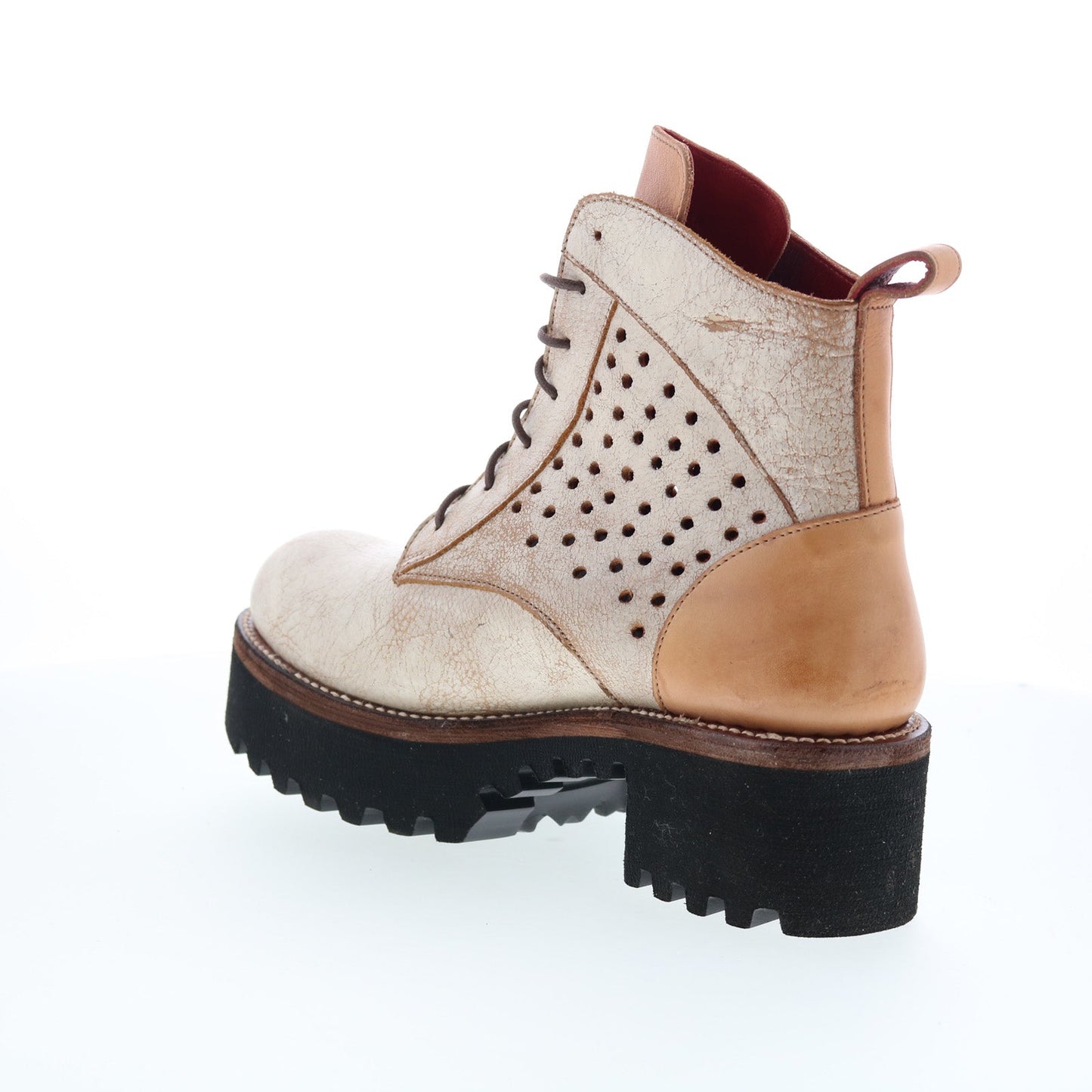 Bed Stu Tanzania F393086 Womens Brown Leather Lace Up Casual Dress Boots