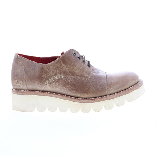 Bed Stu Planet F395500 Womens Brown Leather Oxfords & Lace Ups Casual Shoes