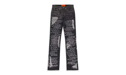 SCRIPTURE RELAXED FIT JEANS "Black" WDWMJNS 0004