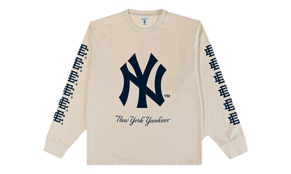 EE LONG SLEEVE T-SHIRT "YANKEES WORLD SERIES - Cream/ Navy" EE738