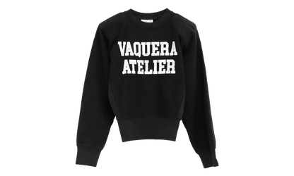 Logo Sweatshirt with Shoulder Pads "Black" VAQ10T015
