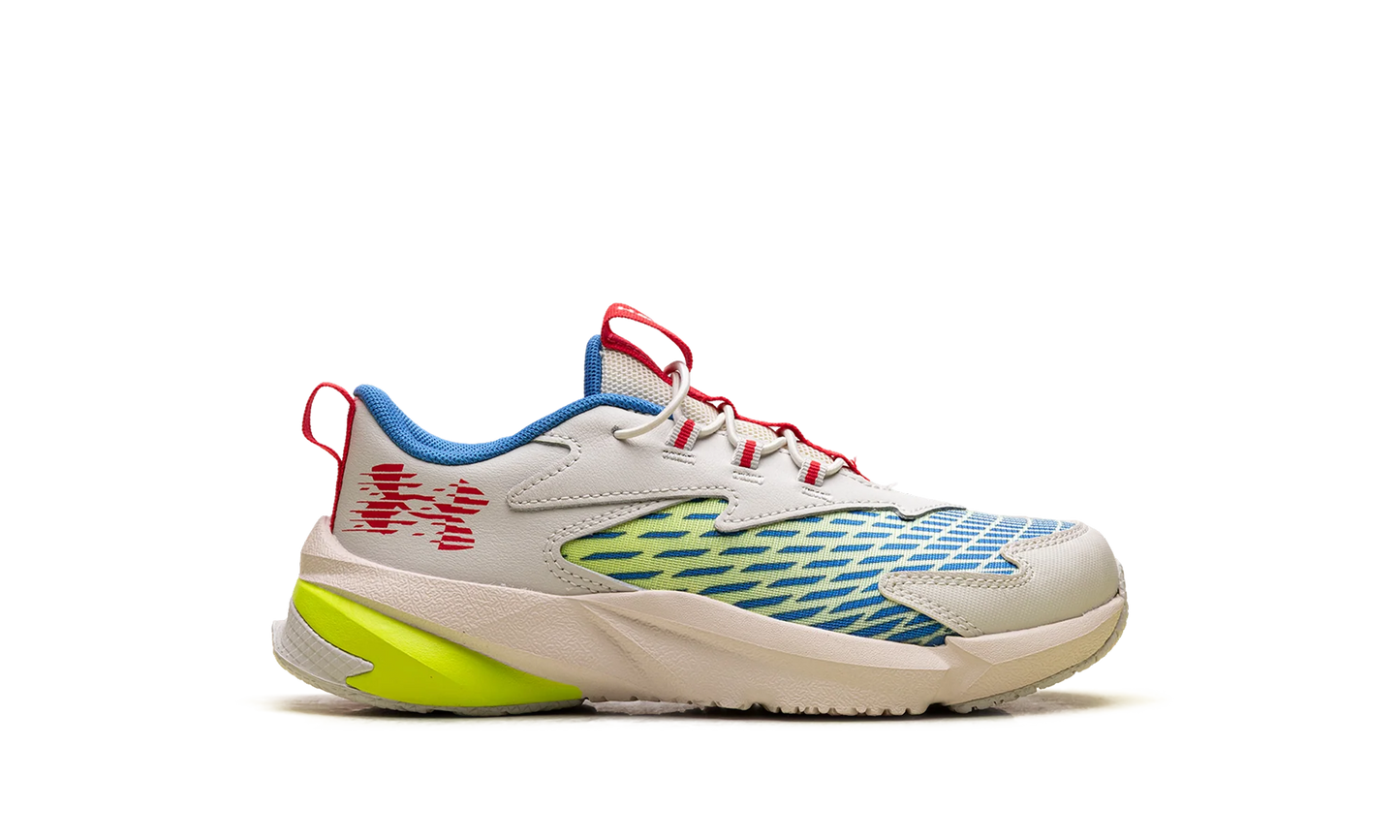 UA BPS Scramjet 7 "Summit White High Vis Yellow Racer Red" 6006928 110