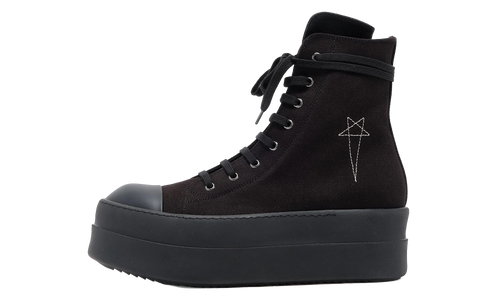Double Bumper Pentagram Embroidered Sneaker High "Black Black" DU02S2831 9899