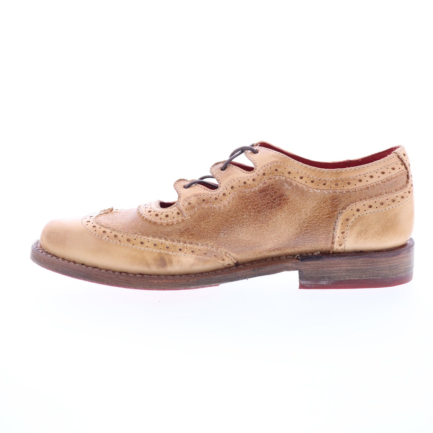Bed Stu Doris II F519708 Womens Brown Leather Oxfords & Lace Ups Casual Shoes