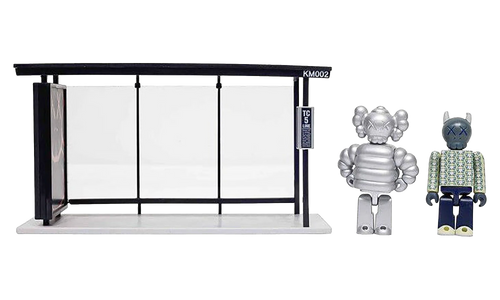 Medicom Bus Stop Series Volume 3 Vinyl Toy "Silver / Green" KAWS202468