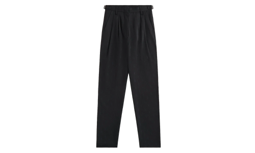 Script Logo Aidan Pleated Black Trousers "Black" KITH39