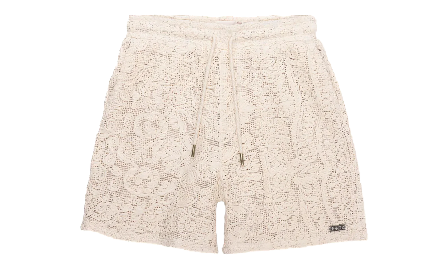 Mind Maze Crochet Shorts "Natural" HTG260127 NAT