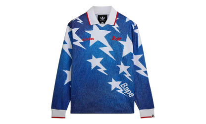 Adidas x BAPE LSL Star Jersey "Medium Blue Denim" KF4913