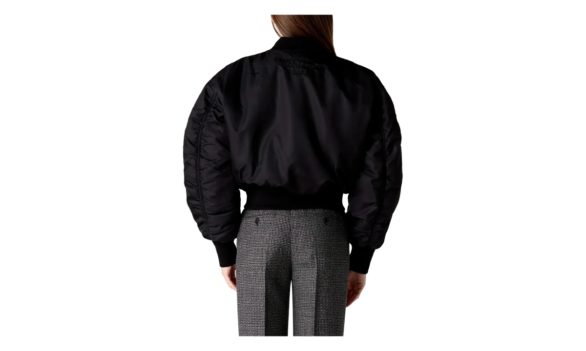 Nylon Bomber With Zips "Black" A90699900