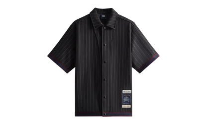 Pinstripe Woodpoint Shooting Shirt "Black" KHM031018 001