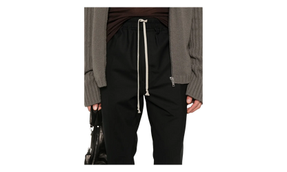 Wool Drawstring Slim Long Pants "Black" RU02E1390 ZL 09