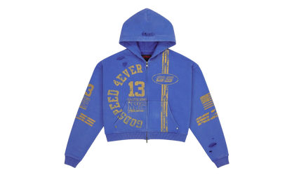 Roadster Zip Hoodie "Blue / Yellow" GS072
