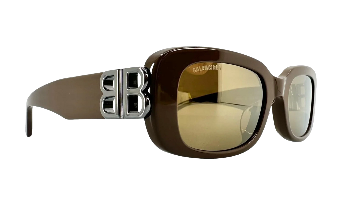 Acetate BB Hinge Oval Frame Sunglasses "Brown" BB0310SK 004