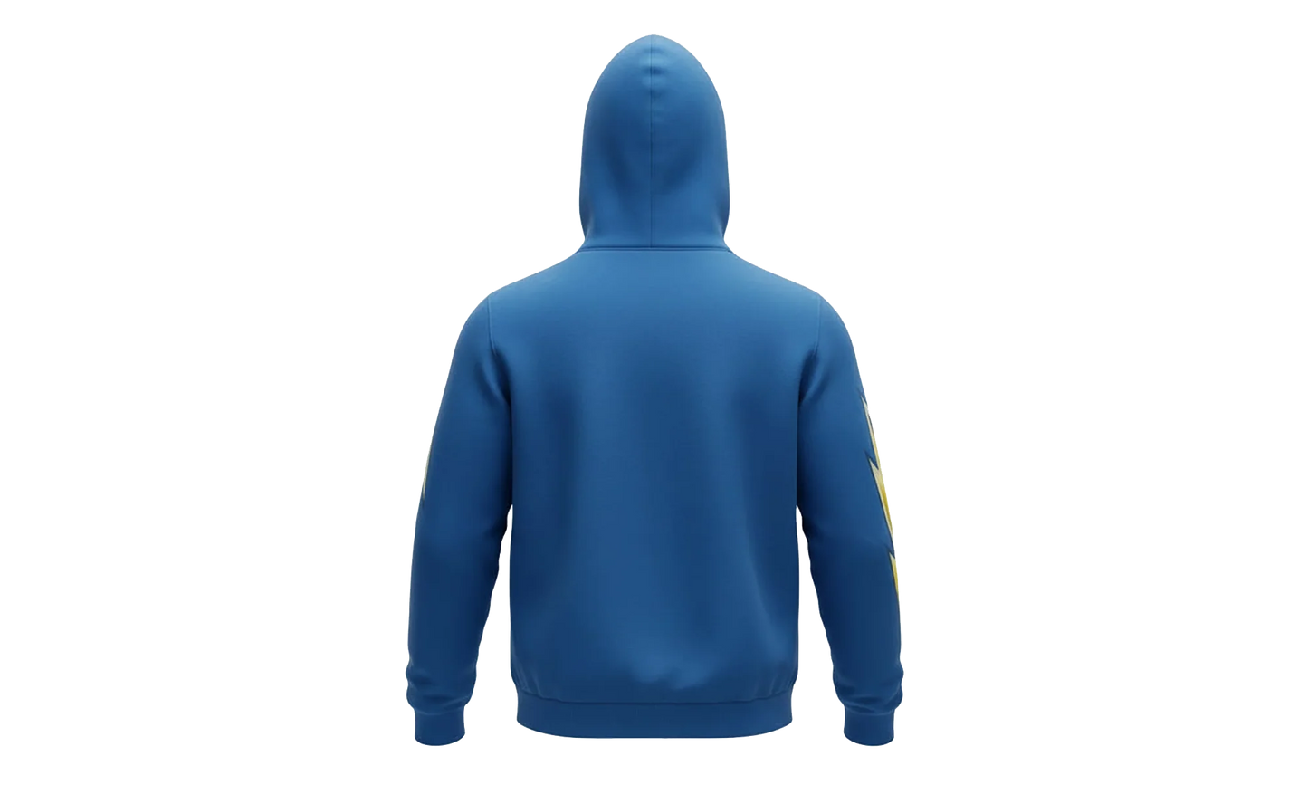 EE HOODIE "Lighting Bolt Blue" EE665