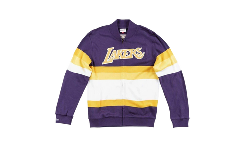 NBA Front Stripe Full Zip Sweater "Los Angeles Lakers - Purple" SWTRAJ18024 LALPURP