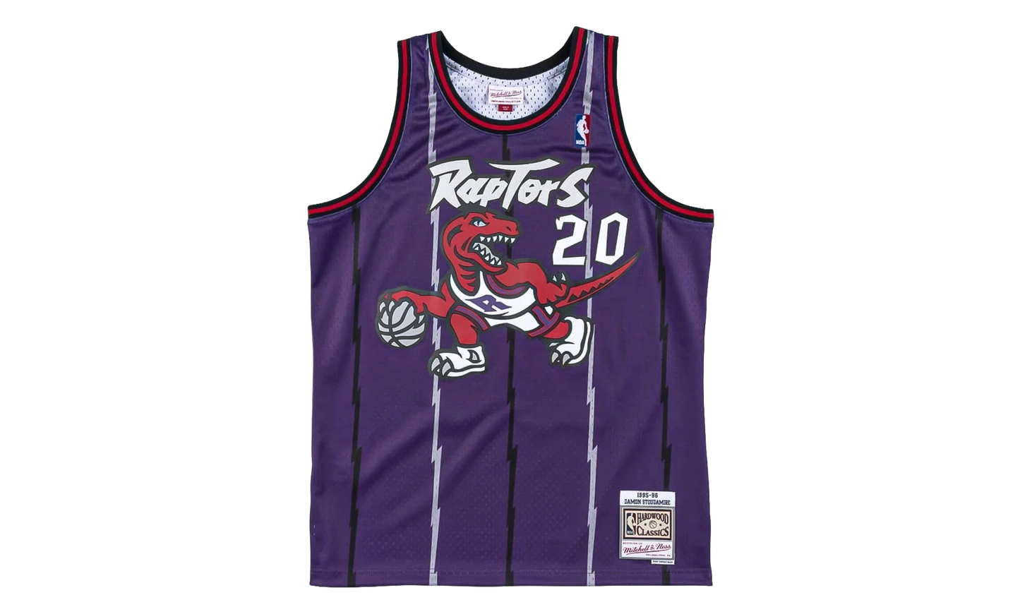 Toronto Raptors Damon Stoudamire Swingman Jersey "1995 - 96 Away" B6335651