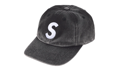 Pigment Coated S Logo 6-Panel "SS26 - Black" SU27308