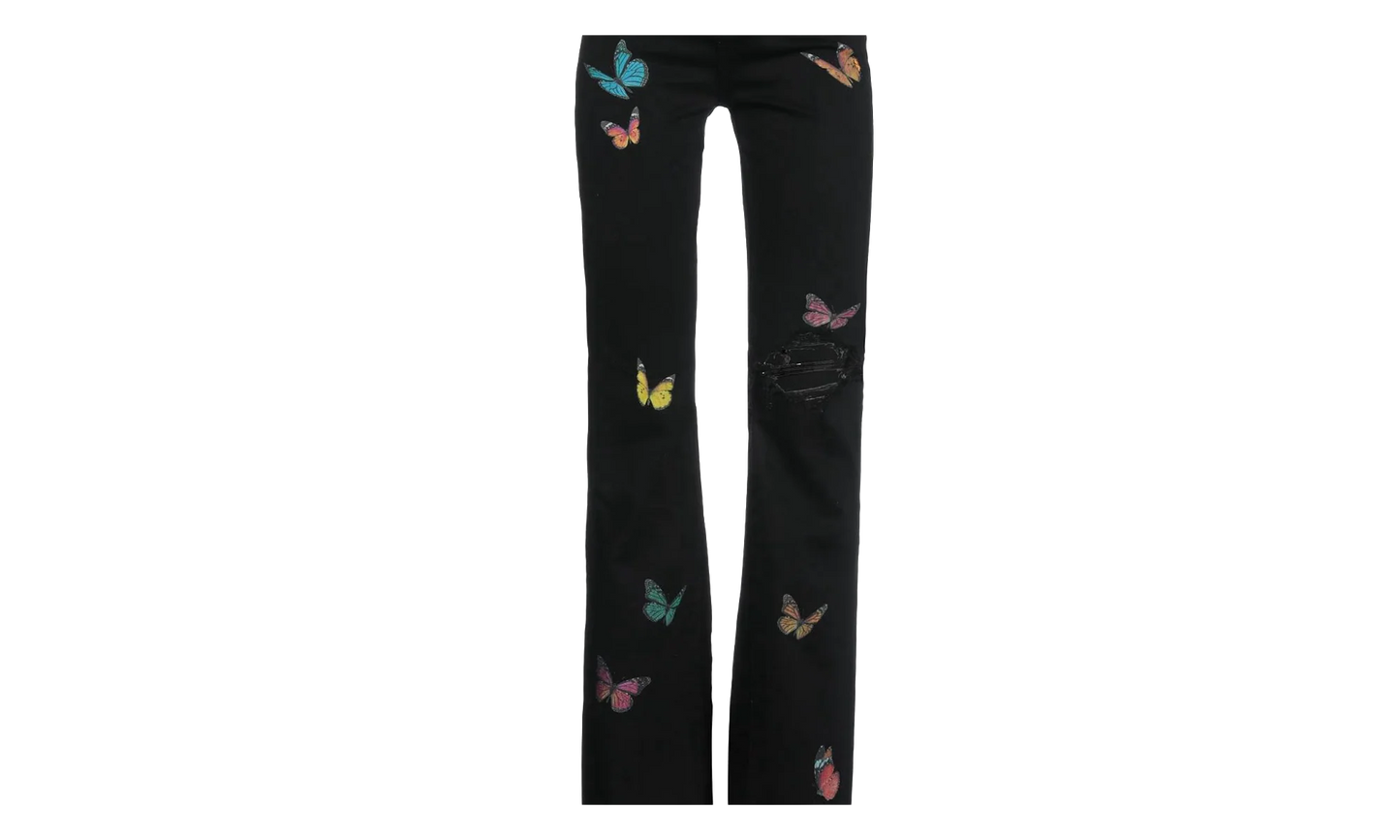 Butterfly Flare Broken Jeans "Black" Y0W01404SD BLK