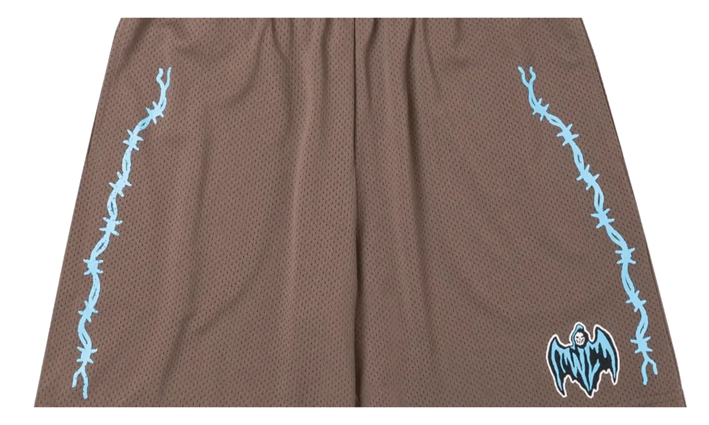Bat Reaper Mesh Shorts "Brown" WLBRMSBLBLU