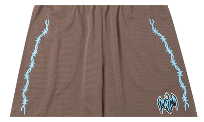 Bat Reaper Mesh Shorts "Brown" WLBRMSBLBLU
