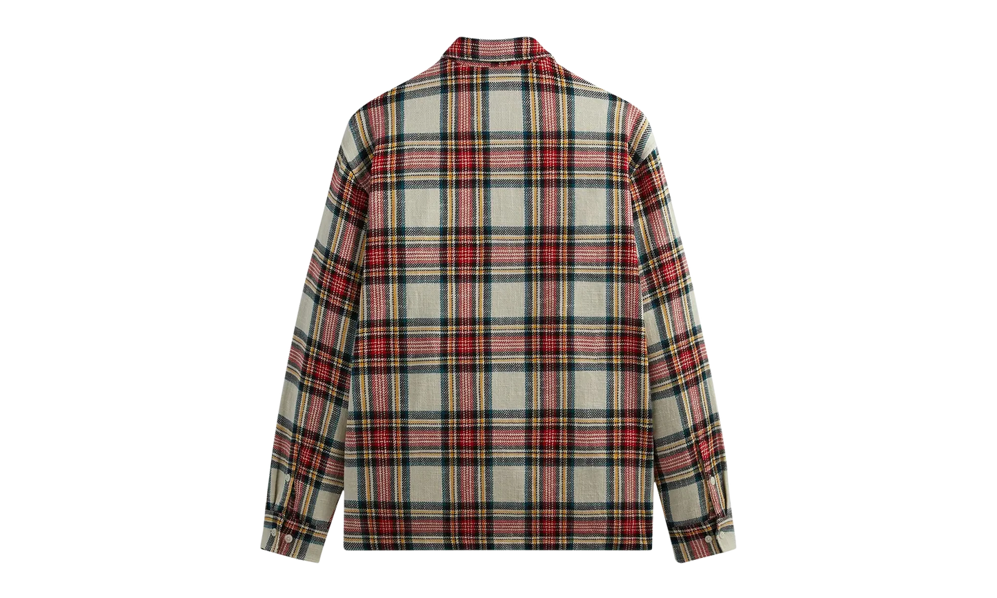 Plaid Boxy Collared Overshirt "Fame" KHM031333 678