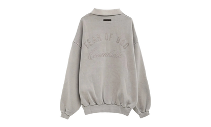 Embroidered Classic Polo Sweatshirt "Smoke Grey" 192HO252041F