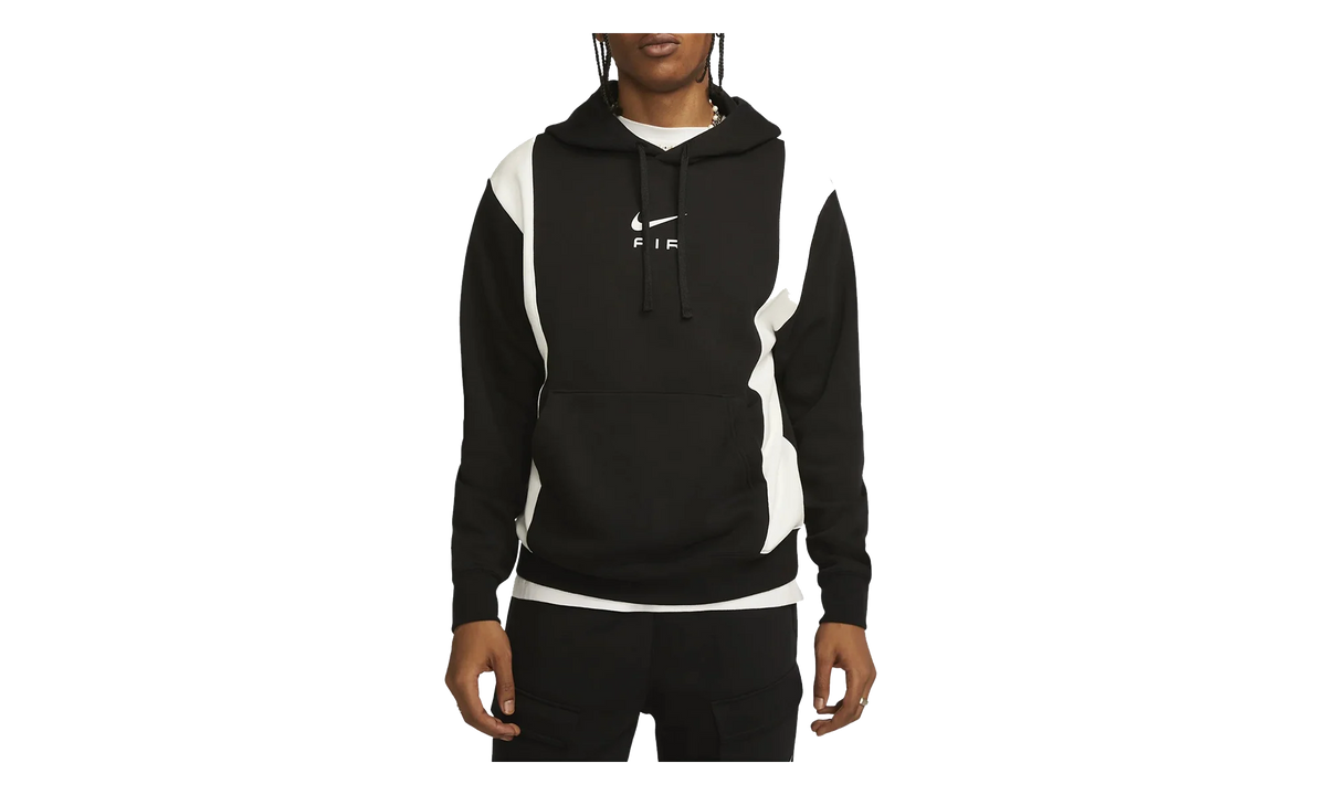 Air Fleece Pullover Hoodie "Black / Summit White" FN7691 010