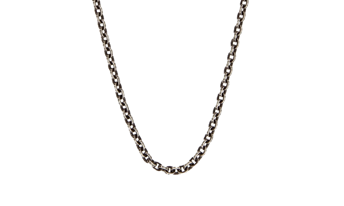 16" Paper Chain Necklace "Silver" CHRM1175