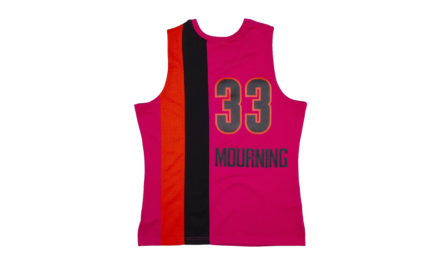NBA Alonzo Mourning Reload Swingman Jersey "2005 Miami Heat - Pink" SMJYCP19297 MHEPINK05AMO