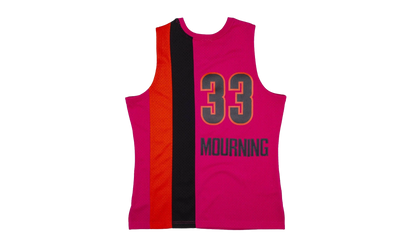 NBA Alonzo Mourning Reload Swingman Jersey "2005 Miami Heat - Pink" SMJYCP19297 MHEPINK05AMO