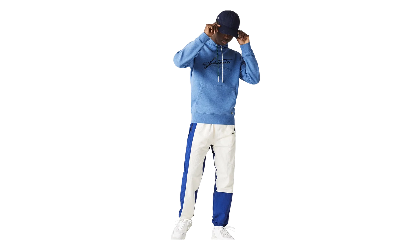 Signature Hooded Flecked Cotton Fleece Hoodie "Blue Chine" SH2059 HG3
