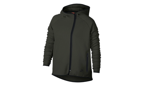 Tech Fleece Full Zip Cape Hoodie WMNS "Olive / Black" AH3969 355