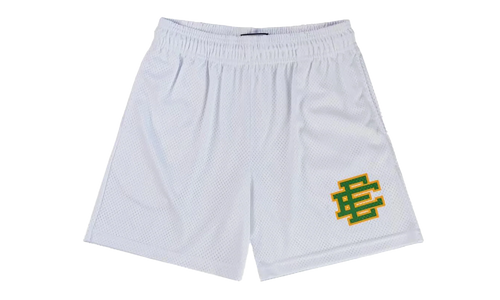EE Basic Shorts "White / Green" EE201