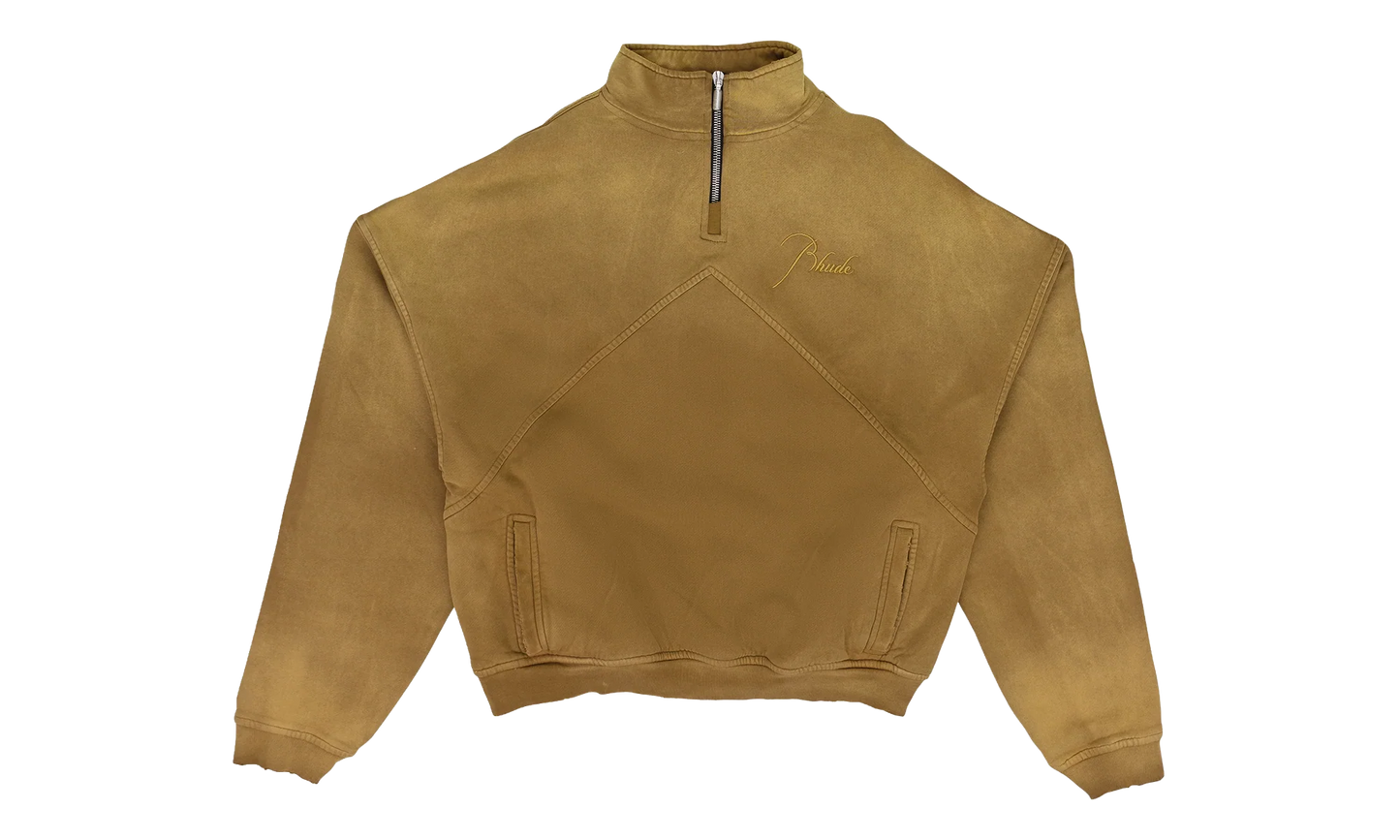 Script Logo Quarter Zip "Camel" RHPF23SW04120372