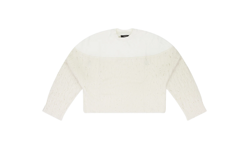 Drop Needle Crewneck Wmns "Cream" PS22WKL005_ALABASTER