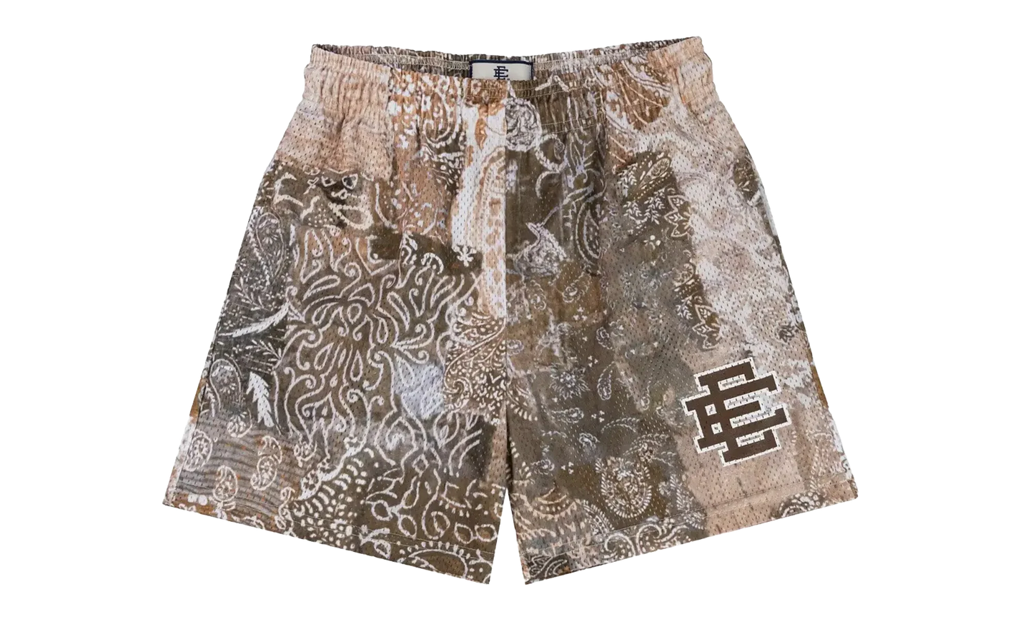 EE Basic Shorts "Brown Paisley" EE227