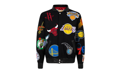 NBA Collage Wool Jacket "Black" NBA 101 BLK