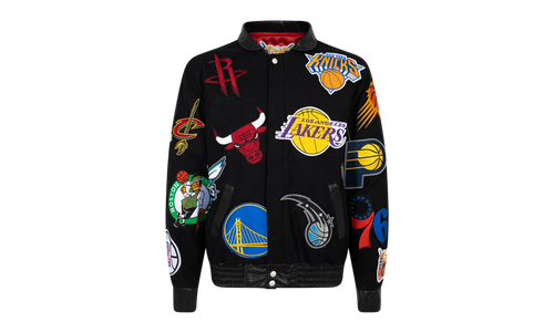 NBA Collage Wool Jacket "Black" NBA 101 BLK