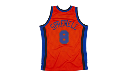 NBA Latrell Sprewell Reload Swingman Jersey "1998 New York Knicks - Orange" SMJYCP19287 NYKORAN98LSP
