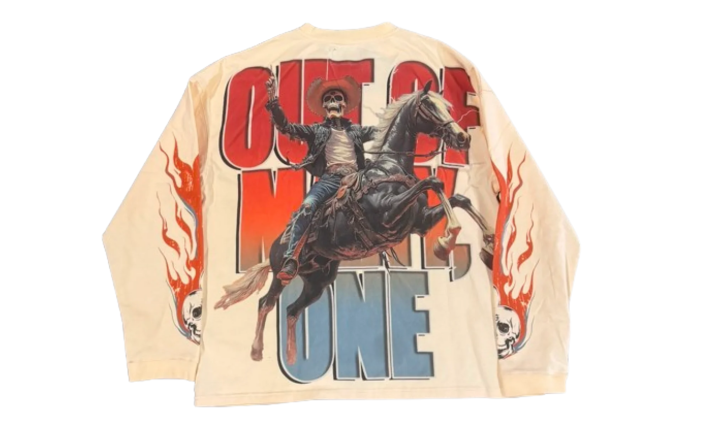 Western Long-sleeve Tee "Cream" GS029