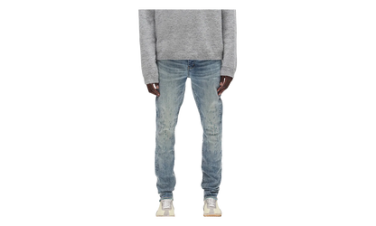 P001 Weft Buckshot Jeans "Mid Indigo" P001 CWBK425