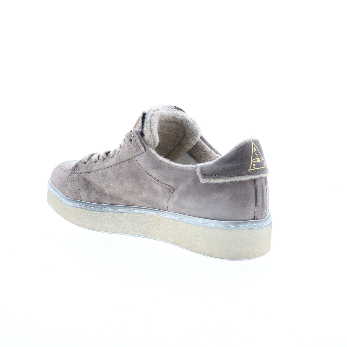 Flanch Mens Gray Leather Lace Up Lifestyle Sneakers Shoes