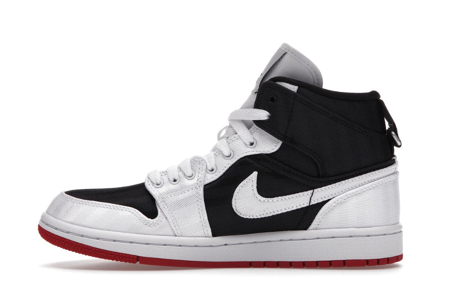1 Mid SE Utility Canvas White Black Gym Red (W)