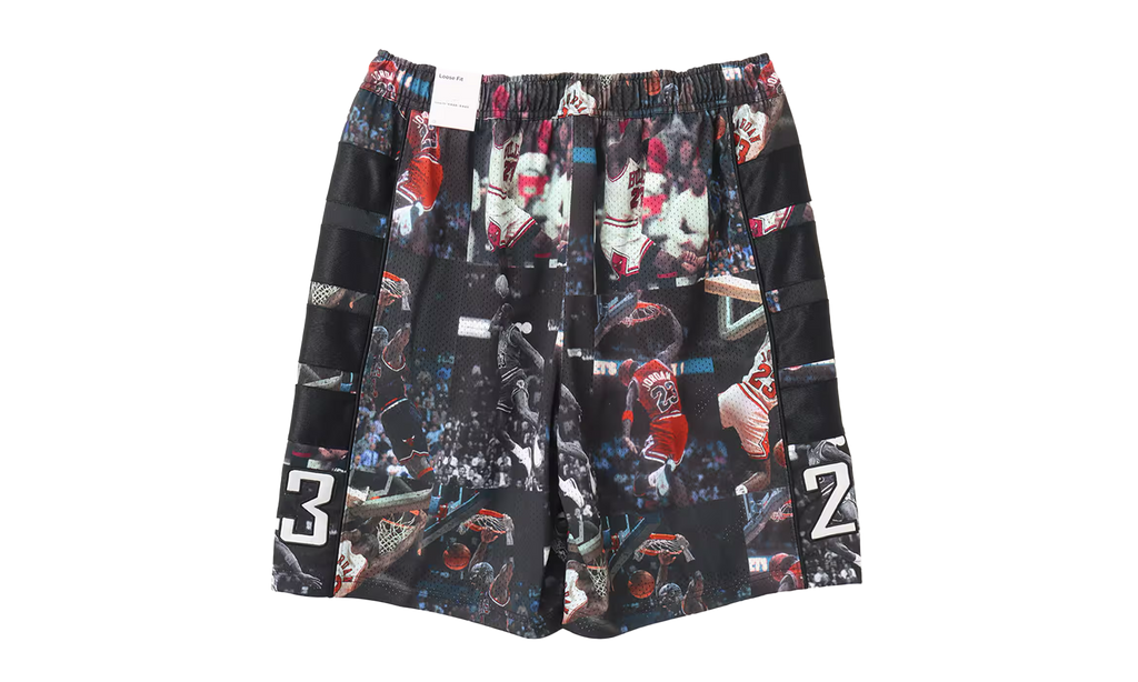 Flight AOP Printed Cat Scratch Shorts "Black" IF1841 010