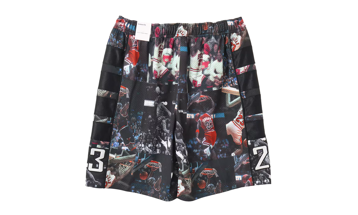 Flight AOP Printed Cat Scratch Shorts "Black" IF1841 010