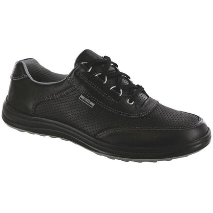 Women's Sporty Lux Lace Up Sneaker in Black Perf