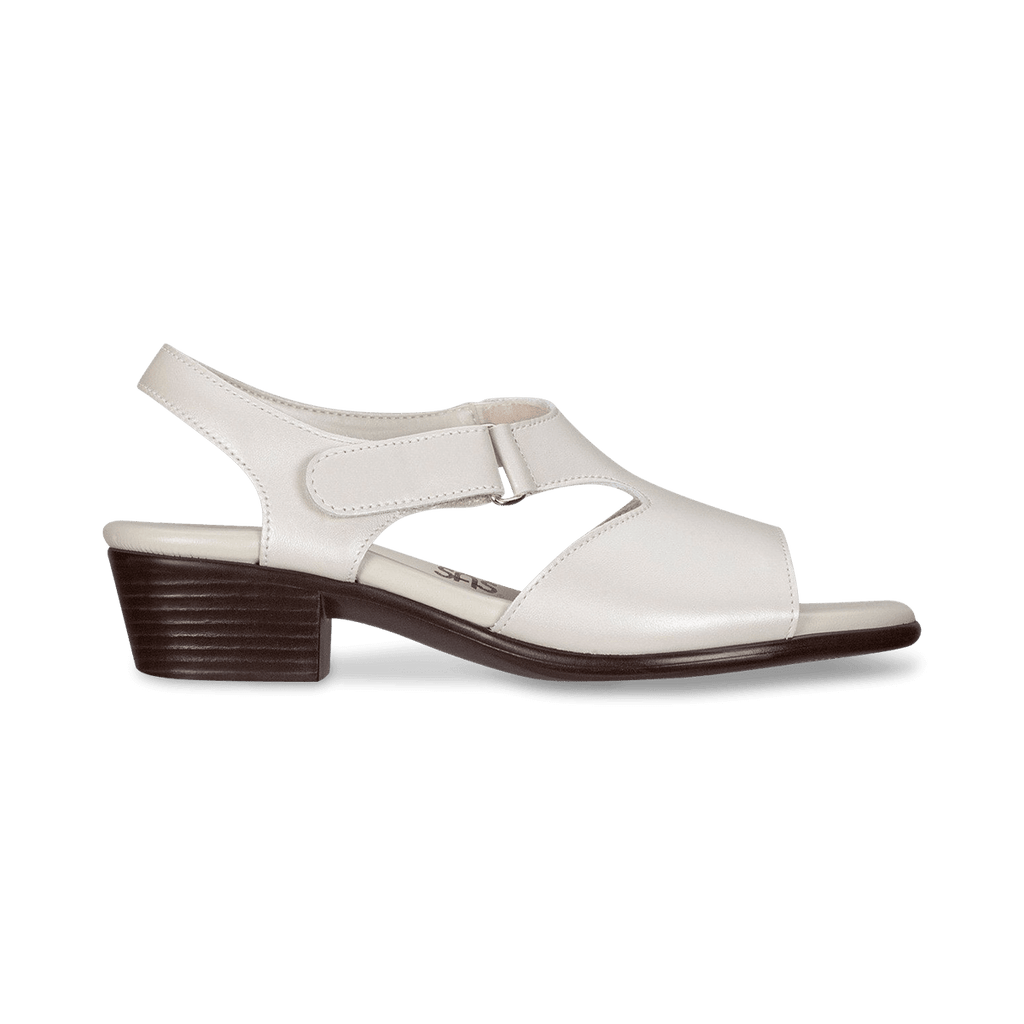 Women's Suntimer Heeled Sandal in Pearl Bone