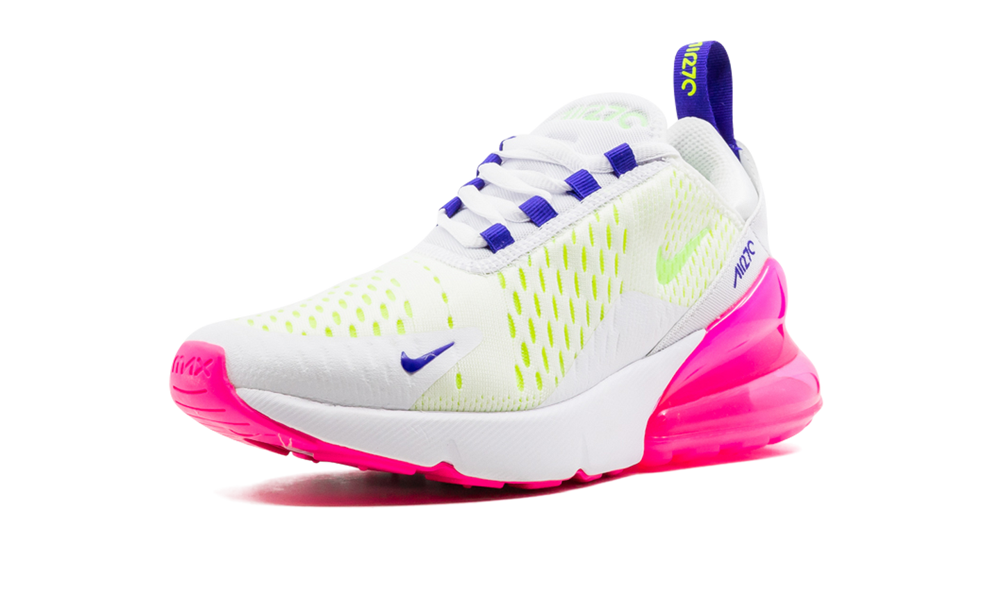 AIR MAX 270 MNS WMNS"White/ Pink Blast/ Volt" DH0252 100